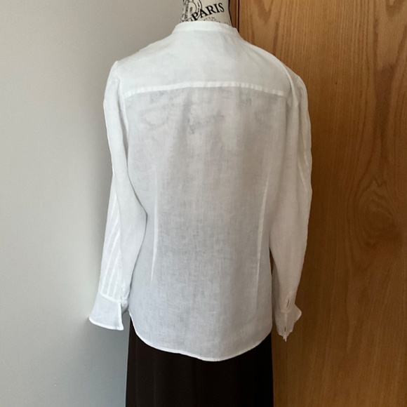 Tracy M Size XL white Business Casual Blouse - Picture 5 of 6